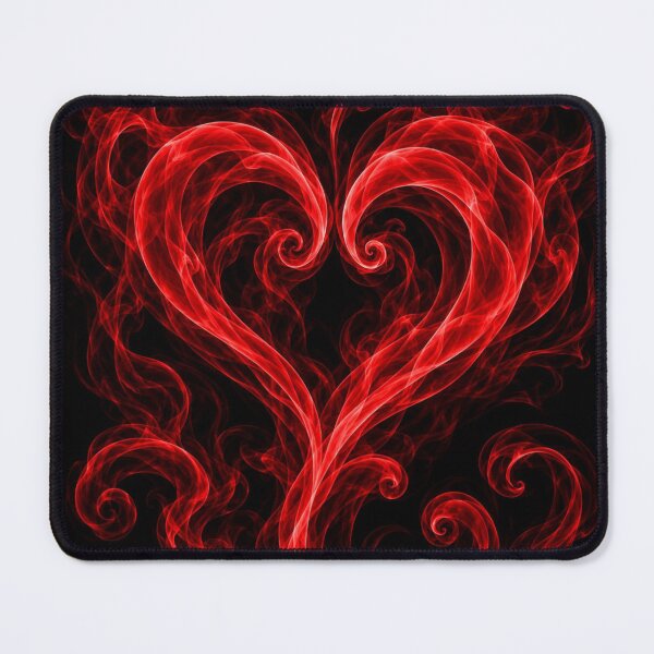 Item preview, Crimson Smoke Heart | Abstract Red Smoke Art on Black designed and sold by Kimberly Palmer.