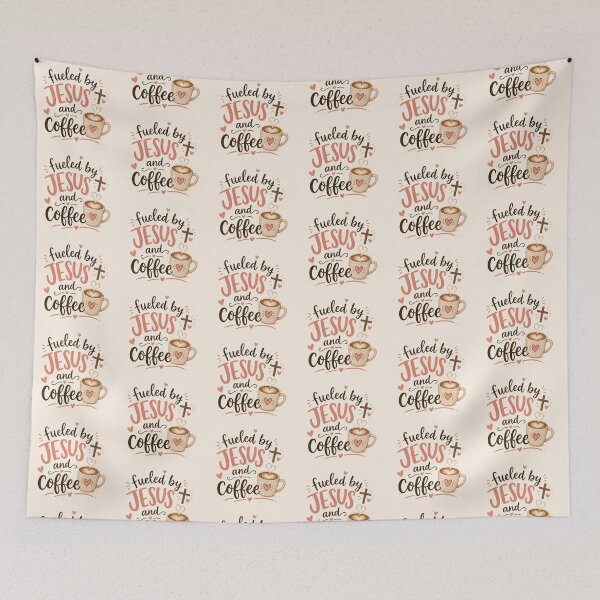 Item preview, Fueled by Jesus and Coffee  designed and sold by Creativa101.