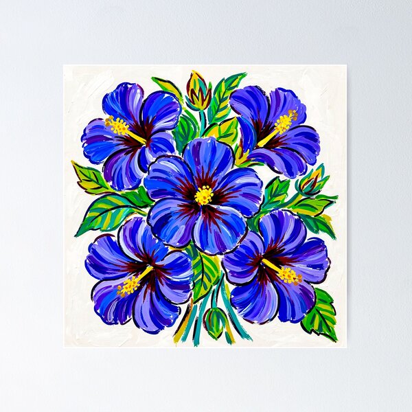 Item preview, A Hibiscus syriacus 'Blue Bird' Art Series #4 designed and sold by Helios Be. Lavsh.