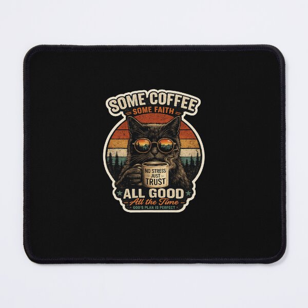 Item preview, Some Coffee Some Faith Black Cat designed and sold by InspireArtI.