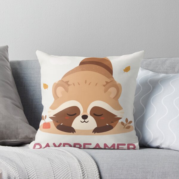 Item preview, Daydreamer Raccoon Funny Kawaii Quote Cute Animal T-Shirt designed and sold by WrongGift.