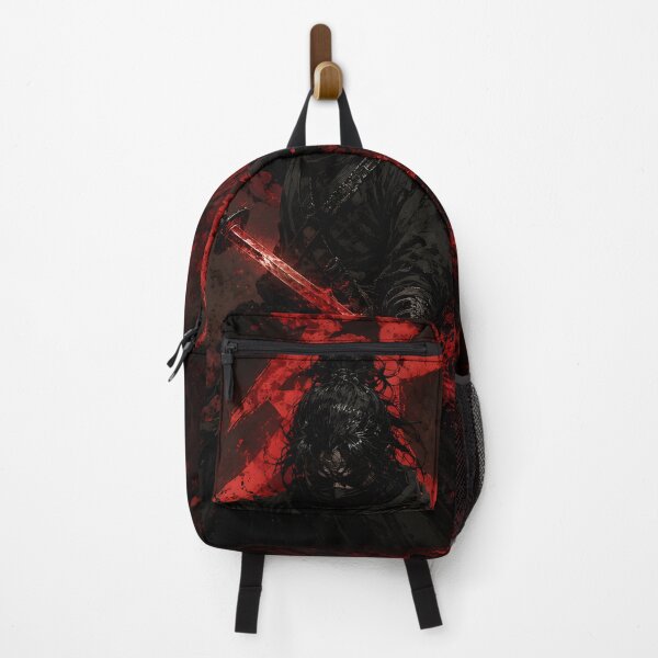 Item preview, Shinobi Crimson Draw Blood Mist Ink Illustration designed and sold by MouradStudio.