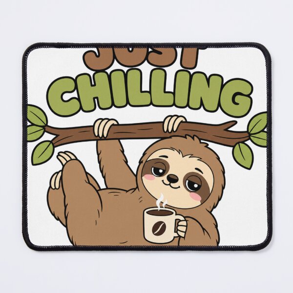 Item preview, Just Chilling Sloth with Coffee designed and sold by BoosterShop.