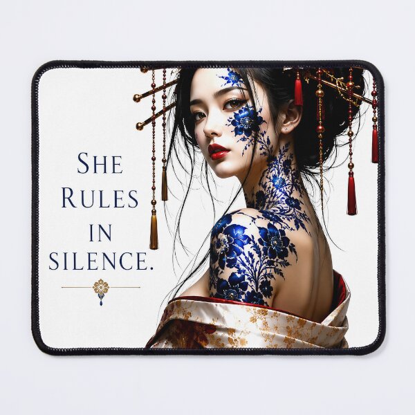 Item preview, She Rules in Silence. | Neo Edo Oiran Art Print designed and sold by Neo Edo Studio.