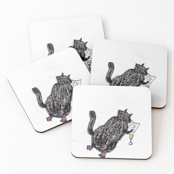 Item preview, Funny Black Cat Reading a Book designed and sold by MagicYana.