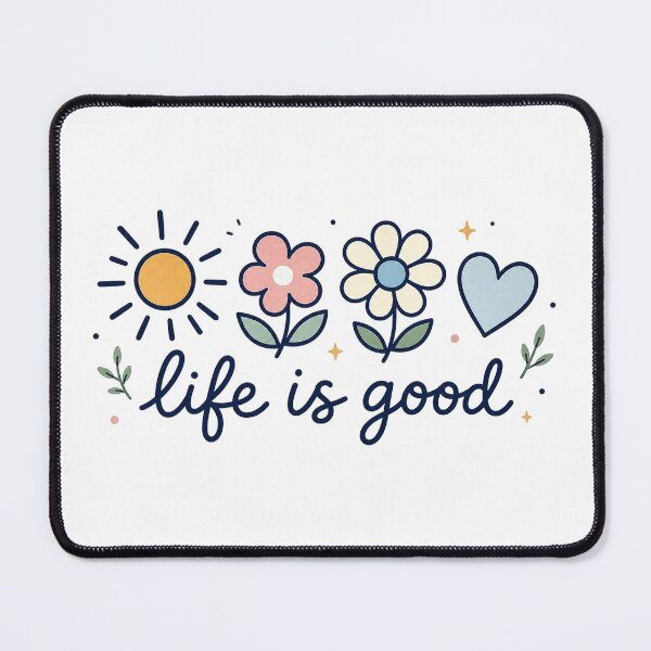 Item preview, spring daisy, life is good, floral graphic, boho flower, pastel daisy, vintage spring designed and sold by Sprinkle12345.