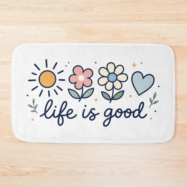 Item preview, spring daisy, life is good, floral graphic, boho flower, pastel daisy, vintage spring designed and sold by Sprinkle12345.