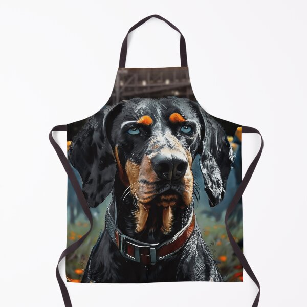 Item preview, BIG ORANGE BACKYARD - BLUETICK ON THE GUARD designed and sold by Pickle Wicked Designs.