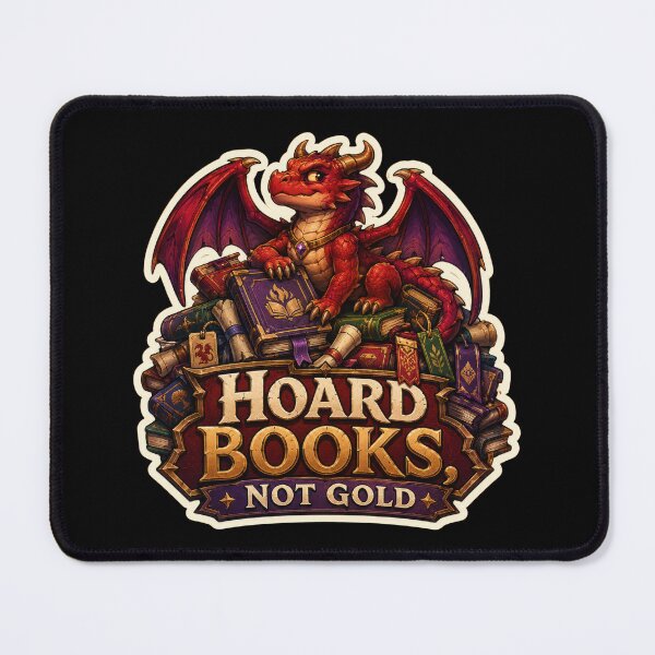 Item preview, Hoard Books Not Gold Dragon Reader Sticker designed and sold by Sketchlegacy.