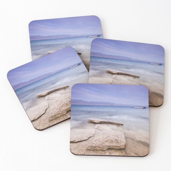Item preview, Glowing Mediterranean Ancient Rocks Fishing Boats designed and sold by Amitphotos.