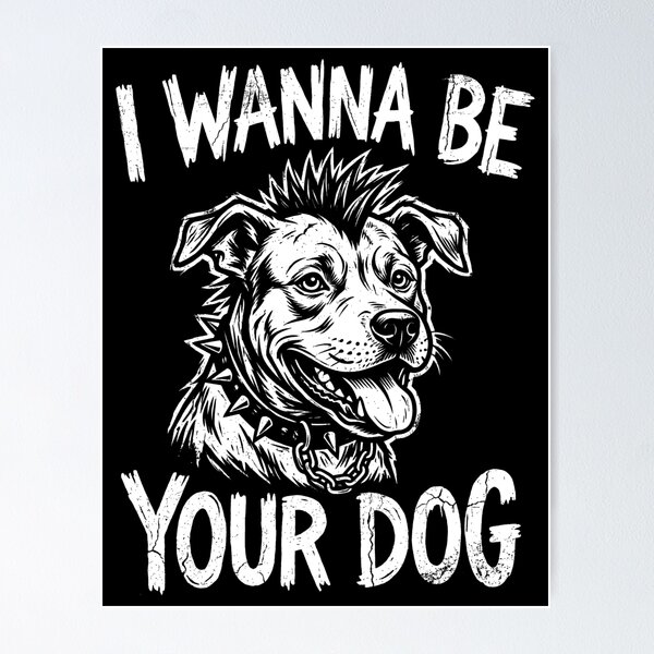 Item preview, I Wanna Be Your Dog Inspired T-Shirt | Vintage Punk Rock Graphic Tee | Retro Music Poster | Garage Rock Art designed and sold by windrose.