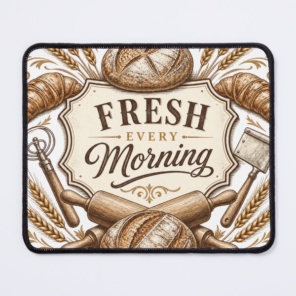 Item preview, Fresh Every Morning | Coffee & Breakfast Typography Graphic T-Shirt designed and sold by rushaib.