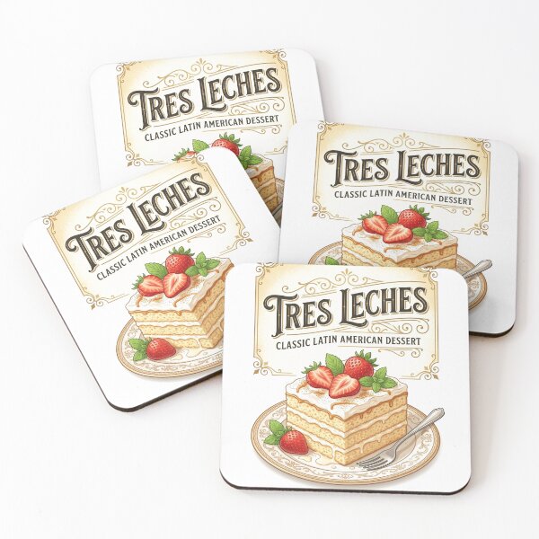 Item preview, Vintage Tres Leches Cake Illustration | Classic Latin American Dessert designed and sold by Mathias Yakubu Design.