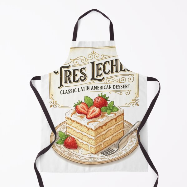 Item preview, Vintage Tres Leches Cake Illustration | Classic Latin American Dessert designed and sold by Mathias Yakubu Design.
