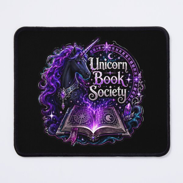 Item preview, Unicorn Book Society Fantasy Reader Sticker designed and sold by Sketchlegacy.