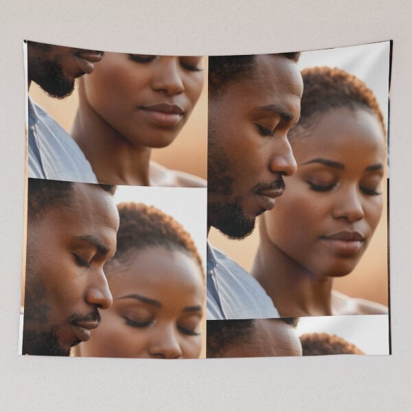 Item preview, Portrait - Afrodescendant Couple, Sweetness and Spiritual Connection designed and sold by Beat-It.