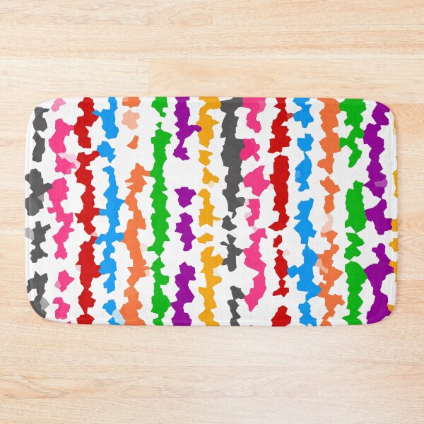 Item preview, Colourful Rainbow Abstract Pattern Design - White  designed and sold by PatternTitan.