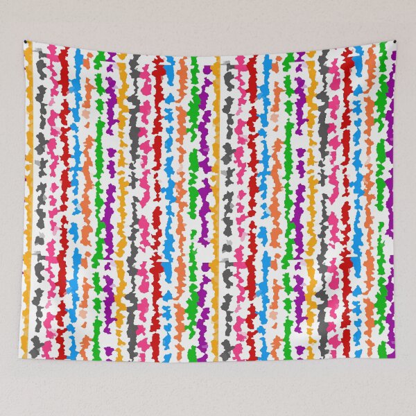 Item preview, Colourful Rainbow Abstract Pattern Design - White  designed and sold by PatternTitan.