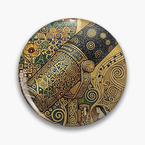 Item preview, Golden Klimt Inspired Decorative Art Pattern designed and sold by Lovely Elen.