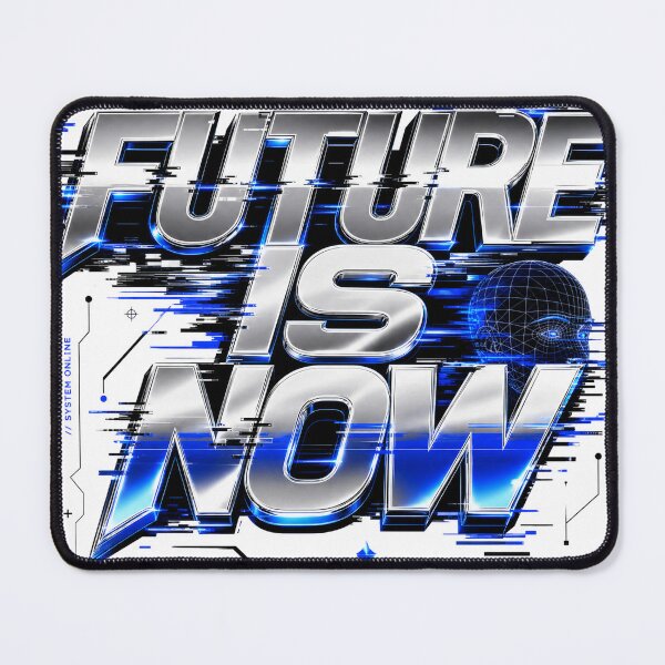 Item preview, Future Is Now | Futuristic Cyberpunk Typography Graphic T-Shirt designed and sold by rushaib.