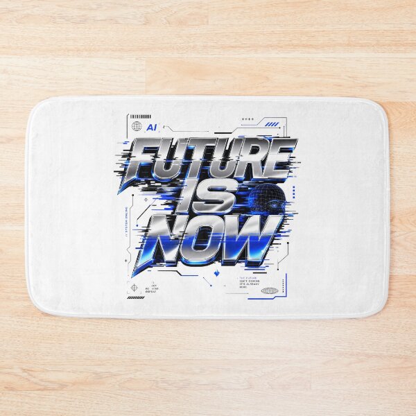 Item preview, Future Is Now | Futuristic Cyberpunk Typography Graphic T-Shirt designed and sold by rushaib.