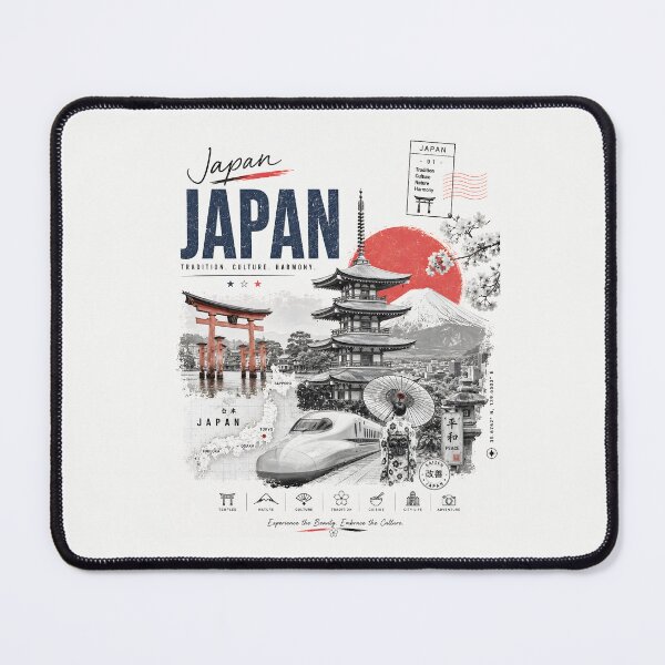 Item preview, Japan Minimalist Travel Art designed and sold by AtuqStudio.
