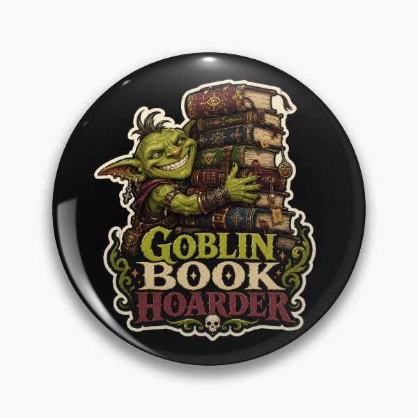 Item preview, Goblin Book Hoarder Fantasy Reader Sticker  designed and sold by Sketchlegacy.