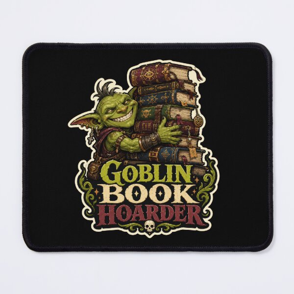 Item preview, Goblin Book Hoarder Fantasy Reader Sticker designed and sold by Sketchlegacy.