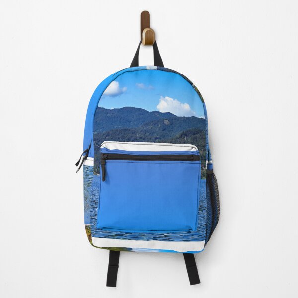 Item preview, Lake Bled with Bled Castle and Pilgrimage Church of the Assumption of Maria, summer season, Slovenia designed and sold by goceris.