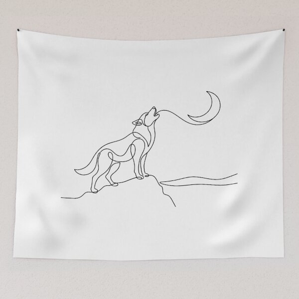 Item preview, Howling Wolf Moon designed and sold by maniacdesignz11.