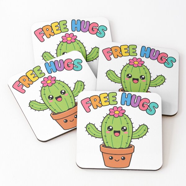 Item preview, Free Hugs Sweet Cactus in a Pot designed and sold by BoosterShop.