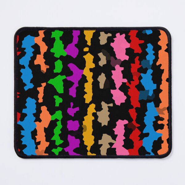 Item preview, Colourful Rainbow Abstract Pattern Design - Black  designed and sold by PatternTitan.