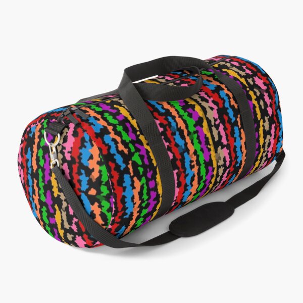 Item preview, Colourful Rainbow Abstract Pattern Design - Black designed and sold by PatternTitan.