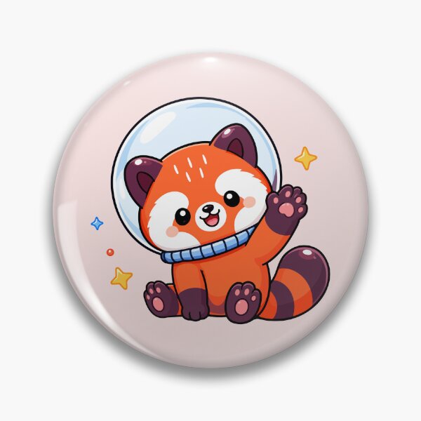 Item preview, Red Panda Astronaut Waving designed and sold by RedpandasMerch.