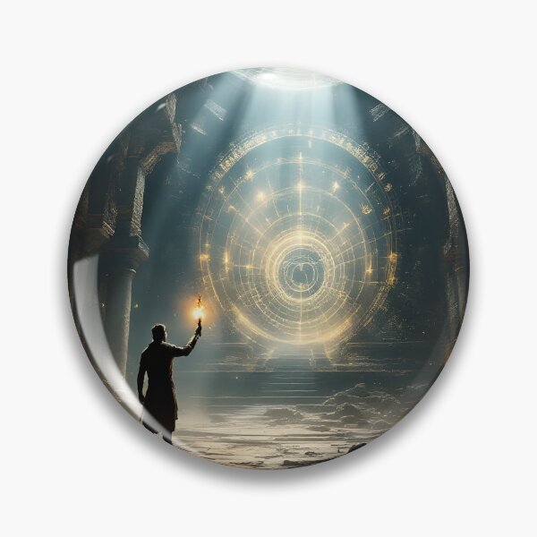 Item preview, Ancient Temple Portal Explorer | Cinematic Fantasy Adventure Digital Artwork designed and sold by DreamyWallVibes.