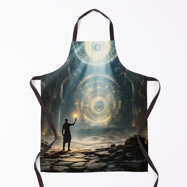 Item preview, Ancient Temple Portal Explorer | Cinematic Fantasy Adventure Digital Artwork designed and sold by DreamyWallVibes.