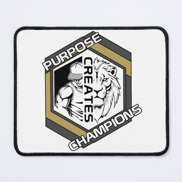 Item preview, Purpose Creates Champions  - Christian Gym Lion Motivation designed and sold by Bezuiden.