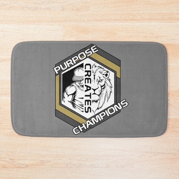 Item preview, Purpose Creates Champions  - Christian Gym Lion Motivation designed and sold by Bezuiden.