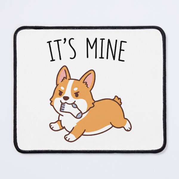 Item preview, It's Mine Cute Corgi Dog Funny Sock Lover Quote designed and sold by mackartist.