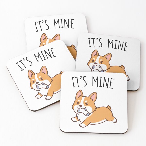 Item preview, It's Mine Cute Corgi Dog Funny Sock Lover Quote designed and sold by mackartist.