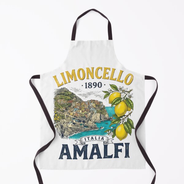 Item preview, Limoncello 1890 Amalfi Italia - Vintage Coastal Village Lemon designed and sold by Velustro Shop.