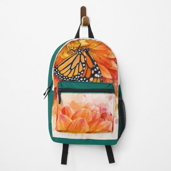 Item preview, Watercolor Dahlia with Monarch Butterfly designed and sold by Bergenline Artworks.