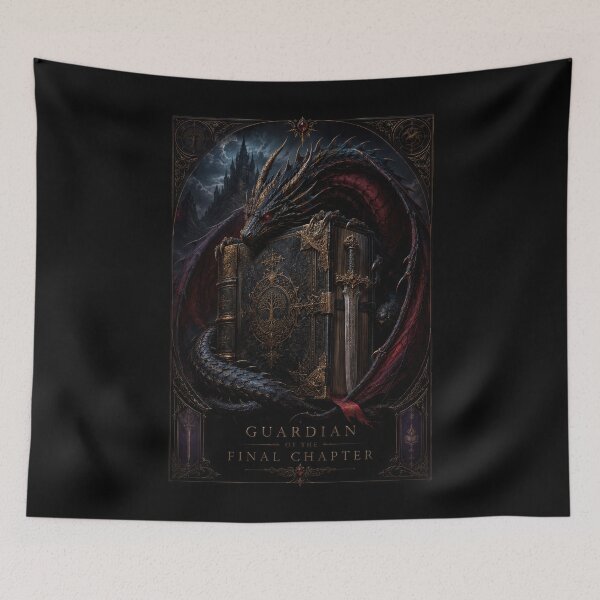 Item preview, Guardian of the Final Chapter Dark Fantasy Poster  designed and sold by Sketchlegacy.