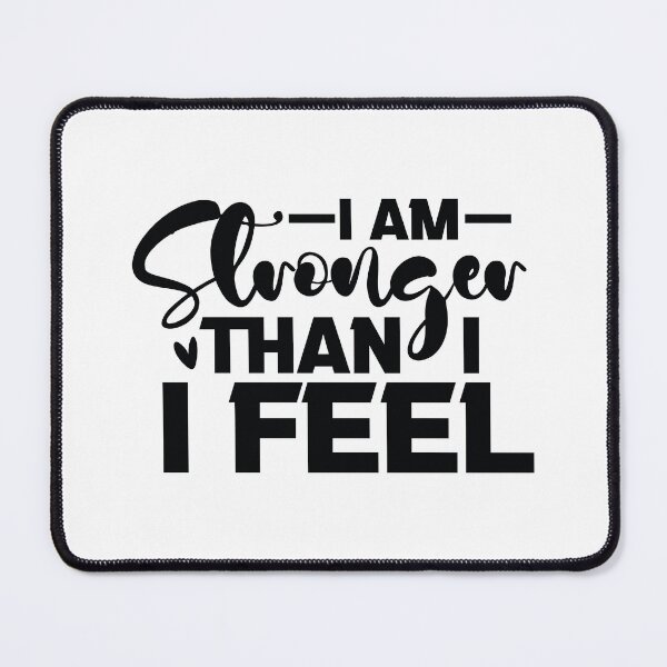 Item preview, I Am Stronger Than I Feel - Mental Health Quotes Retro Vintage Aesthetic Cute Self Care Support Gift designed and sold by FuzionRaptor.