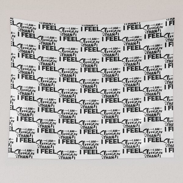 Item preview, I Am Stronger Than I Feel - Mental Health Quotes Retro Vintage Aesthetic Cute Self Care Support Gift designed and sold by FuzionRaptor.