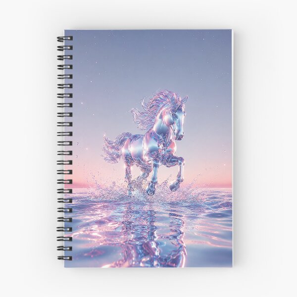Item preview, Aurelia Waveflare: The Starlit Iridescent Stallion designed and sold by BlissBlvdShop.