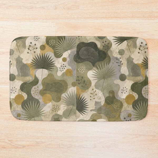 Item preview, Tropical Botanical Cat Pattern designed and sold by Mindworx21.