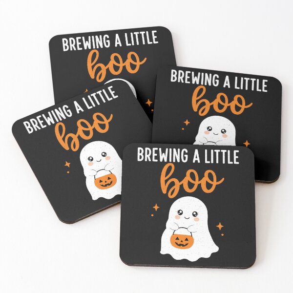 Item preview, Brewing A Little Boo Cute Halloween Pregnancy Reveal designed and sold by FreshVibe Prints.