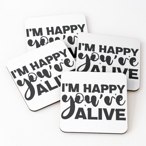Item preview, Im Happy Youre Alive - Mental Health Quotes Retro Vintage Aesthetic Cute Self Care Support Gift designed and sold by FuzionRaptor.