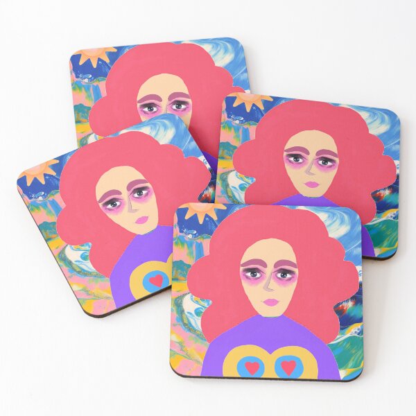 Item preview, Redhead on beach designed and sold by GasconyPassion.